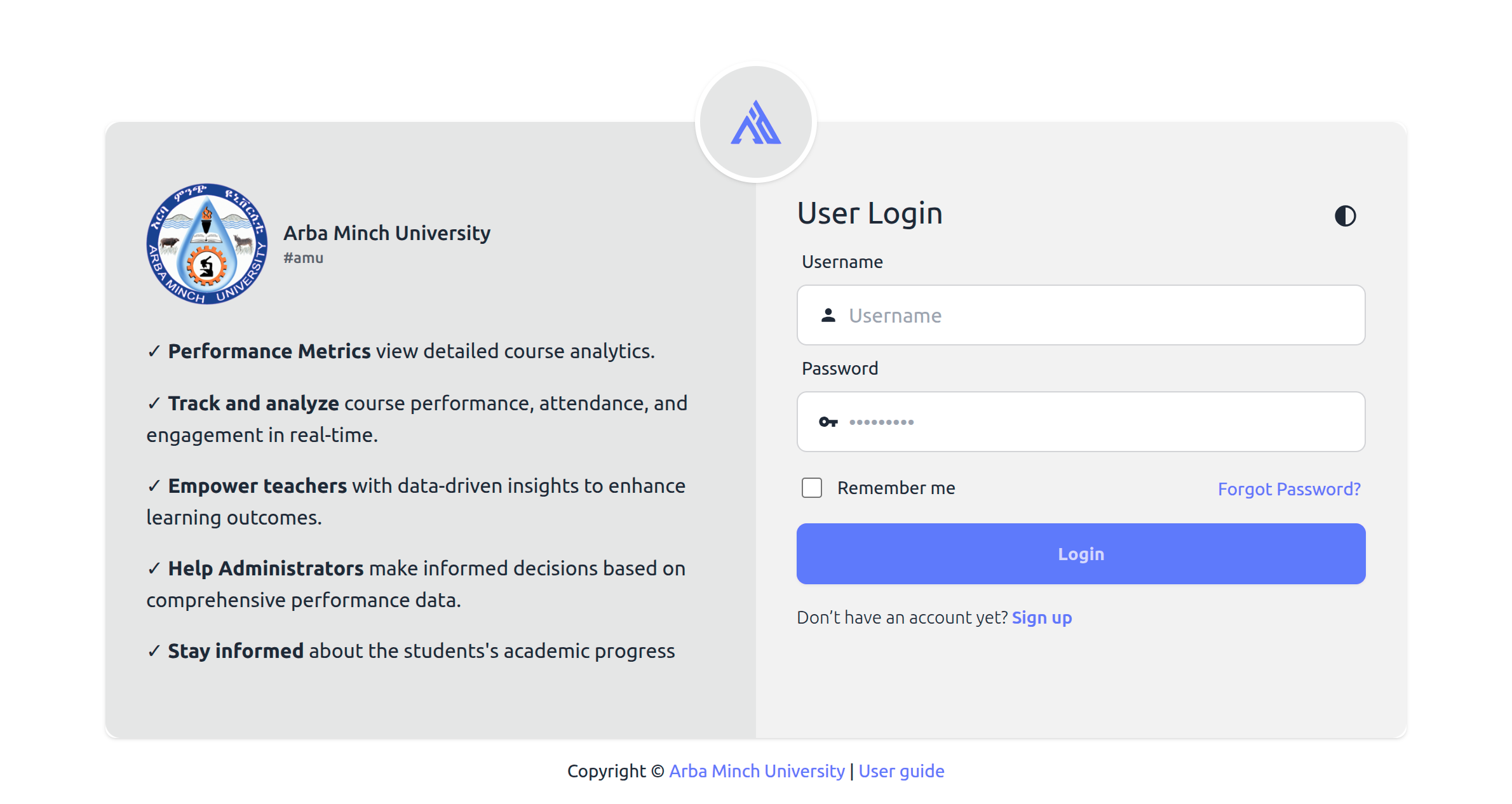 User Login Page